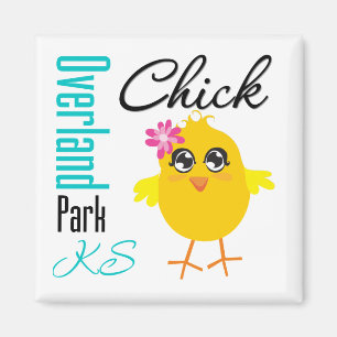Aimant Poussin sur terre du parc KS