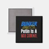 Aimant Poutine est un criminel de guerre Ukraine Ukrainie (Recto/Verso)