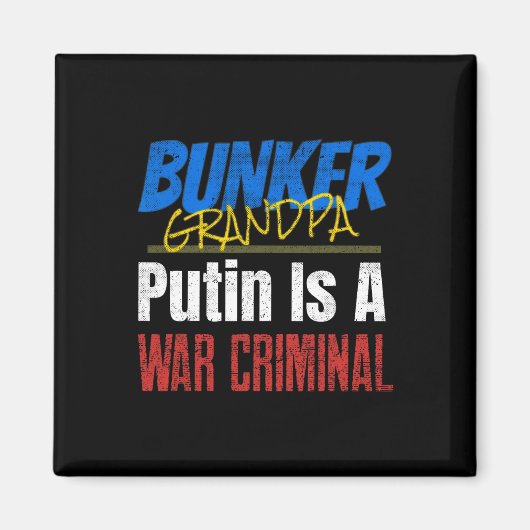 Aimant Poutine est un criminel de guerre Ukraine Ukrainie (Devant)