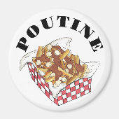 Aimant Poutine Québec Canada Aliments canadiens Fries fra (Devant)