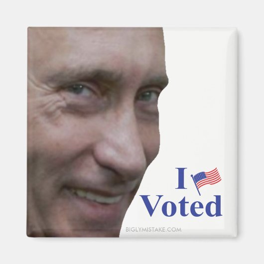 Aimant Poutine voté (Devant)
