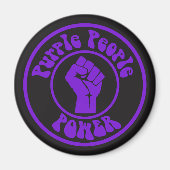 Aimant Pouvoir du peuple pourpre (Devant)