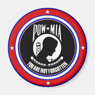 AIMANT POW MIA - ROUGE BLANC ET BLEU