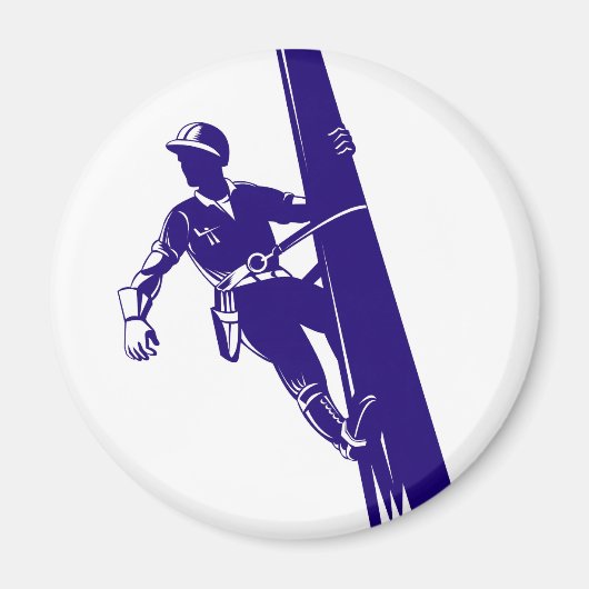 Aimant Power Lineman Electrician (Devant)