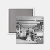 Aimant Power Loom Weaving, gravé par J. Tingle, 1835 (Recto/Verso)