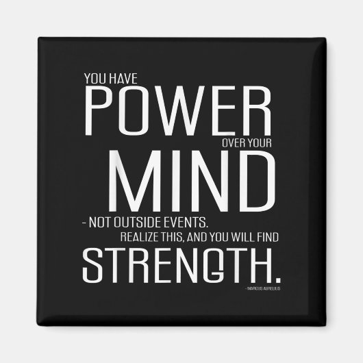 Aimant Power Over Your Mind Marcus Aurelius Stoic Philoso (Devant)