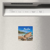 Aimant Praslin Seychelles Anse Lazio Beach cadeau (In Situ (Lave-vaisselle))