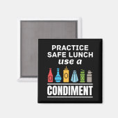 Aimant Pratique Déjeuner en toute sécurité Utiliser une c (Recto/Verso)