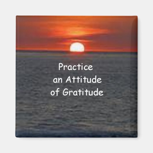 Aimant Pratiquer une attitude de gratitude (Devant)