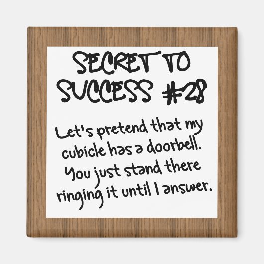 Aimant Pratiquer une étiquette de bureau appropriée (Devant)