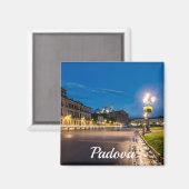 Aimant Prato della Valle la nuit à Padova, Italie (Recto/Verso)