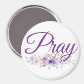 Aimant Pray Inspiration Devis Flower (Recto/Verso)