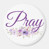Aimant Pray Inspiration Devis Flower (Devant)