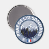 Aimant Praz De Lys Sommand Station de ski (Recto/Verso)