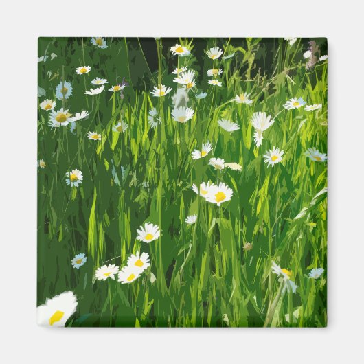 Aimant pré fleuri (Devant)