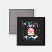 Aimant Pré K 100 Jours De Filles Sprinkled Fun Cupca (Recto/Verso)
