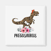 Aimant Pregosaurus Funny Grossesse Cadeau (Devant)