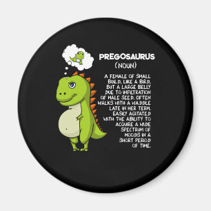 Aimant Pregosaurus T-Rex Dinosaur Maman Grossesse Mère