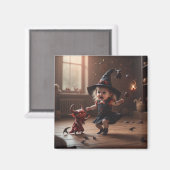 Aimant Premier ami convoqué de la sorcière de bébé (Recto/Verso)