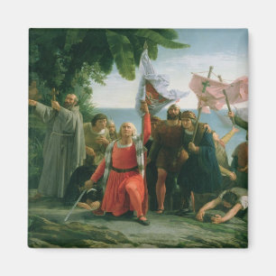 Aimant Premier atterrissage de Christophe Colomb dedans