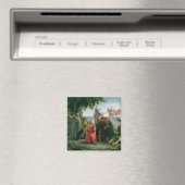 Aimant Premier débarquement de Christophe Colomb à (In Situ (Lave-vaisselle))