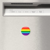 Aimant Premier indicateur Gay pride arc-en-ciel (In Situ (Lave-vaisselle))