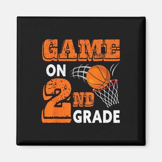 Aimant Premier jour de jeu en 2e année Retour à l'école B (Devant)