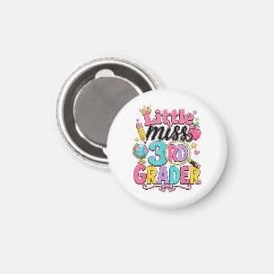 Aimant Premier jour de la troisième petite Miss 3e année