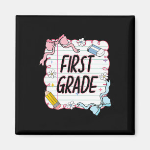 Aimant Premier Jour D'école Fillette Coquette4