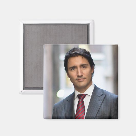 Aimant Premier ministre Justin Trudeau 2017 (Recto/Verso)