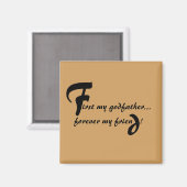 Aimant Premier Mon Parrain (Recto/Verso)