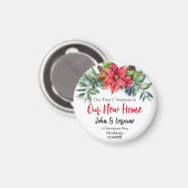 Aimant Premier Noël dans notre nouvel ornement (Recto/Verso)