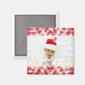 Aimant Premier Noël de bébé avec photo (Recto/Verso)