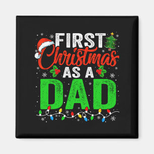 Aimant Premier Noël en tant que papa lumières de Noël nou