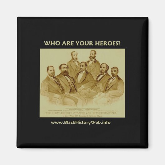 Aimant Premier sénateur et représentants africains améric (Devant)