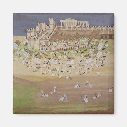 Aimant Première bataille d'Athènes en 1826, du Pictorial (Devant)