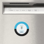 Aimant Première communion de Grand-fils, Coupe bleue (In Situ (Lave-vaisselle))