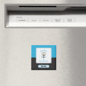 Aimant Première communion de Grand-fils, Coupe bleue (In Situ (Lave-vaisselle))