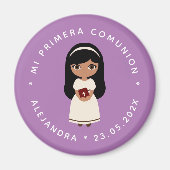Aimant Première Communion Hispanique Fille Mi Primera Com (Devant)