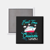 Aimant Première croisière 2025 1ère famille de vacances d (Recto/Verso)