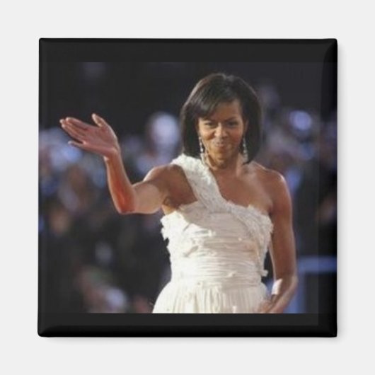 Aimant Première dame Michelle Obama (Devant)