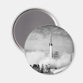 Aimant Première fusée, Cape Canaveral, "Bumper 2" (Recto/Verso)