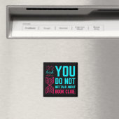 Aimant Première règle du club de livre drôle phrase (In Situ (Lave-vaisselle))