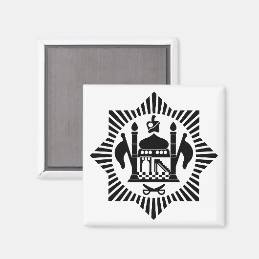 Aimant Première Roundel aérienne militaire afghane (Recto/Verso)