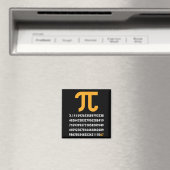 Aimant Premiers 100 chiffres de Pi 67 nerds geeks profess (In Situ (Lave-vaisselle))