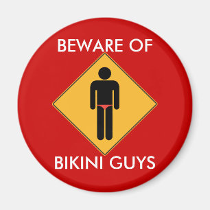 Aimant Prenez garde de l'aimant de types de bikini