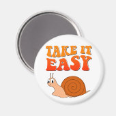 Aimant Prenez-le facilement mignon Cartographie Snail Tex (Recto/Verso)
