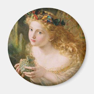 Aimant Prenez le visage équitable de la femme Art Vintage