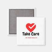 Aimant Prenez soin de votre santé (Recto/Verso)