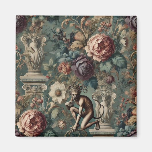 Aimant Prenez un Bow - Gothique Floral Design (Devant)